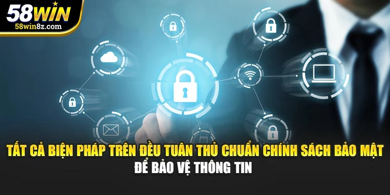 Tất cả biện pháp trên đều tuân thủ chuẩn chính sách bảo mật để giữ kín thông tin 